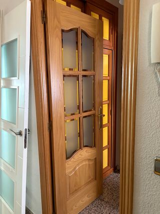 Puerta Roble Maciza Miel