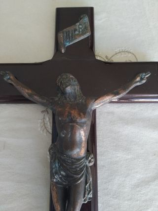 Crucifijo Bronce Vintage 60x28.5cm