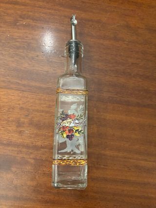 Bottiglia olio decorata mai usata