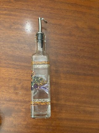 Bottiglia olio decorata mai usata