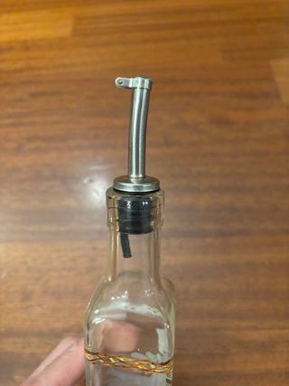 Bottiglia olio decorata mai usata