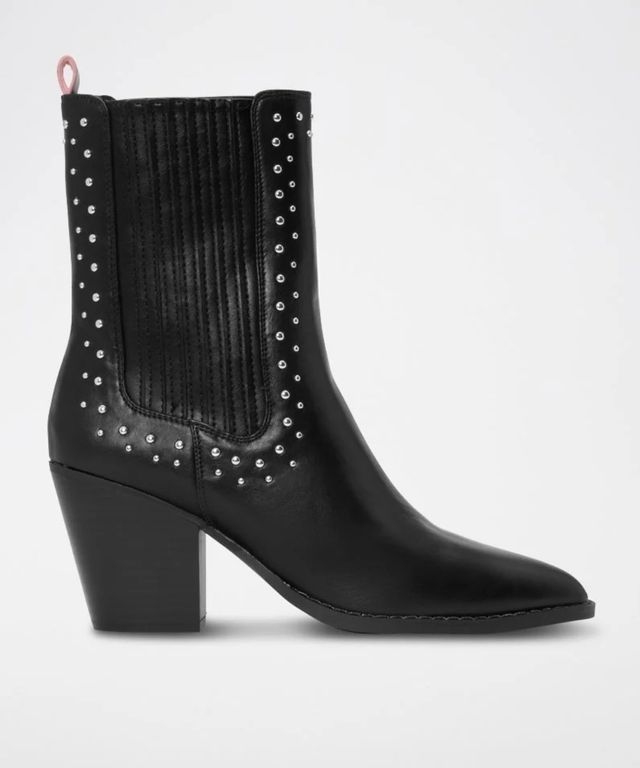 Botines Chelsea Negros Talla 38 con Tachuelas