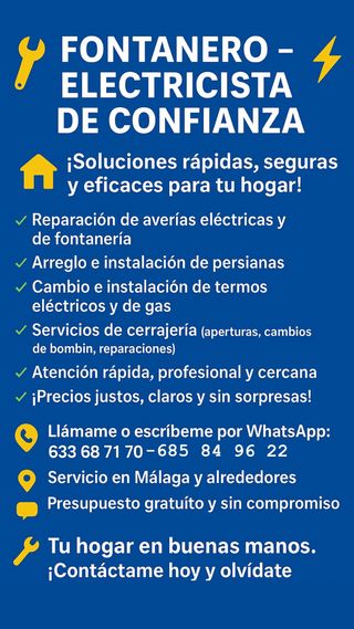 Fontanero y Electricista de Confianza