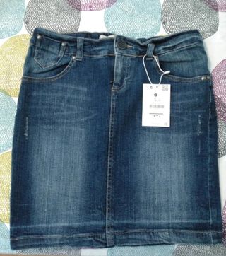 Falda vaquera Bershka talla S
