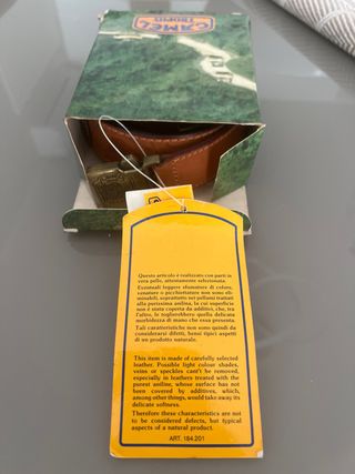 Cintura Camel Trophy Pelle Marrone Anni 80/90