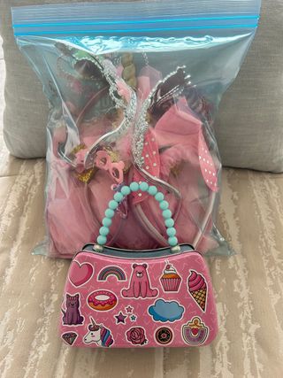 Disfraz Tul Rosa Unicornio y Bolso