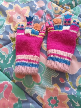 Conjunto cárdigan y manoplas bebé 18-24 meses