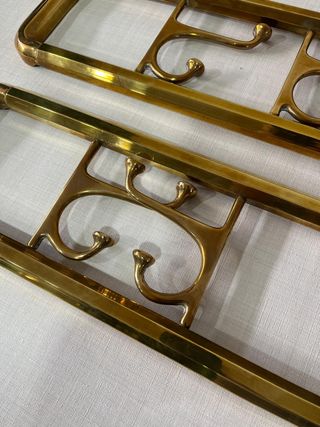PERCHEROS DE LATÓN DE PARED ART DECO