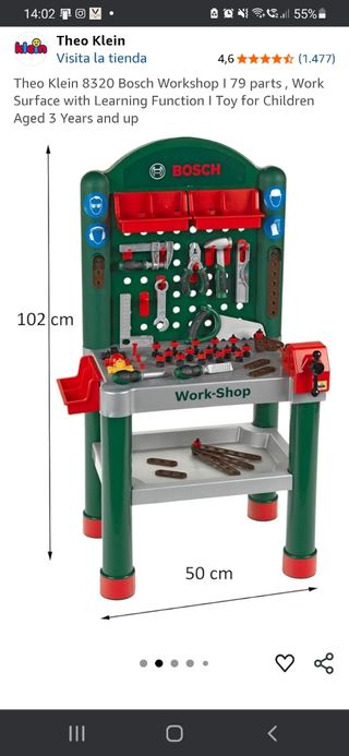 Banco de Herramientas Juguete Bosch