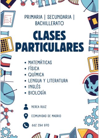 Clases particulares a domicilio/online
