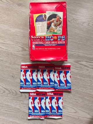 5 Sobres NBA Hoops 1990-91