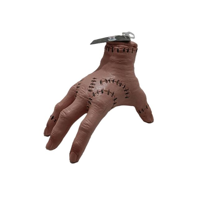 Vestido Merlina Addams Mano Latex Niña 4 a 14 Años