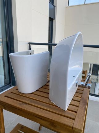 Lavabo Gala Blanco con grifo