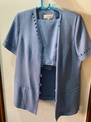 Traje Equi Moda Chaqueta y Falda Azul
