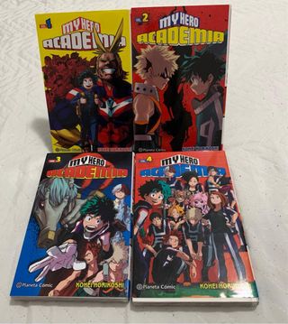 Pack 4 mangas My Hero Academia – Tomos 1 al 4
