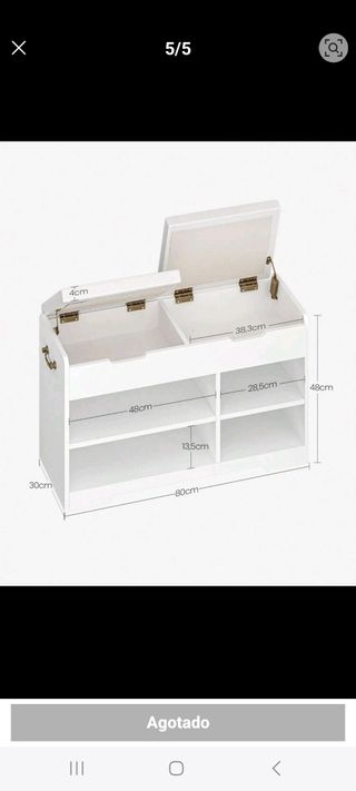 Zapatero banco  organizador