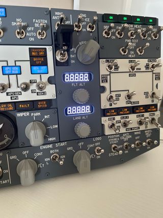Mini Overhead Panel del Boeing 737