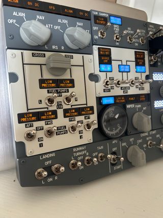 Mini Overhead Panel del Boeing 737