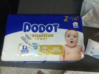Dodot Sensitive Talla 2 (4-8 kg) - 58 uds