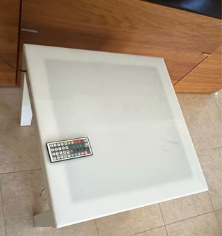 Mesa de luz infantil hecha con lack Ikea