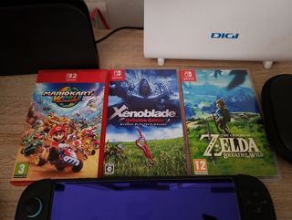 Nintendo Switch 2 Negra + Mando + juegos + funda
