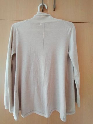 Cárdigan Zara Knit abierto crudo