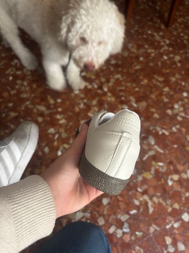 Zapatillas Adidas Samba Beige y Rojo