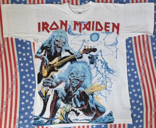 Iron Maiden T Shirt Vintage 1993 Tour Heavy Metal 