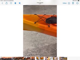 Kayak de travesía de fibra+asiento+carro+pala