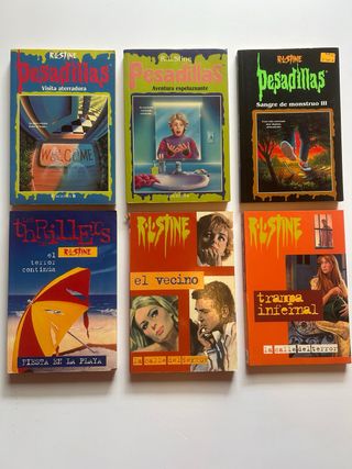 lote 6 libros del autor R.L.STINE
