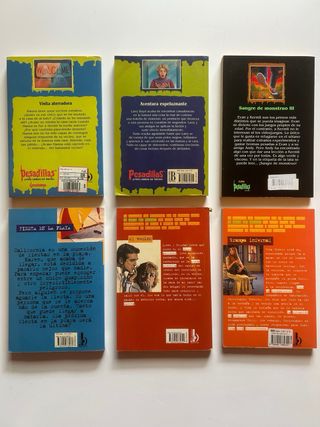 lote 6 libros del autor R.L.STINE
