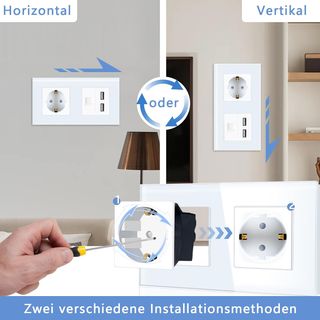 ✨ - TAWOIA enchufe schuko USB empotrado