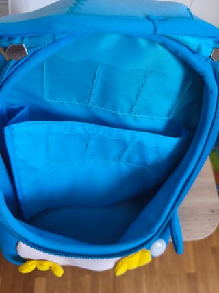 Mochila Pingüino Infantil Azul