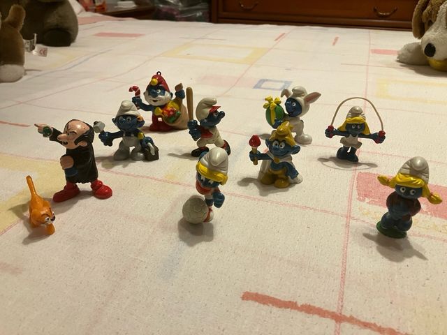 9 Puffi Vintage Anni '80