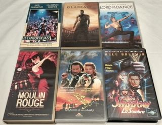 6 Películas VHS: Acción, Aventura y Musicales