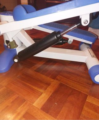Stepper azul y blanco