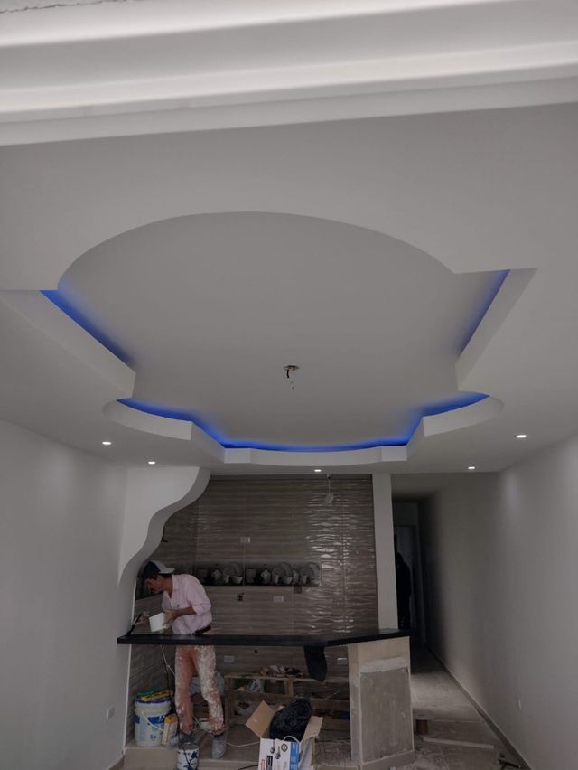 pladur techos tabiques diseños luces led