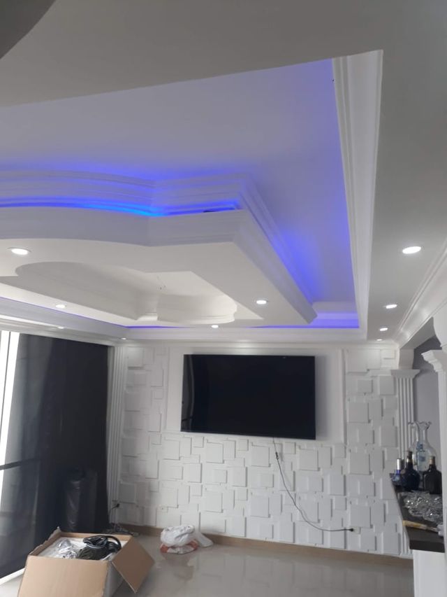 pladur techos tabiques diseños luces led