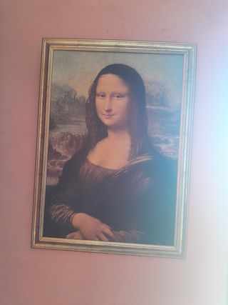 Cuadro Mona Lisa Marco Dorado
