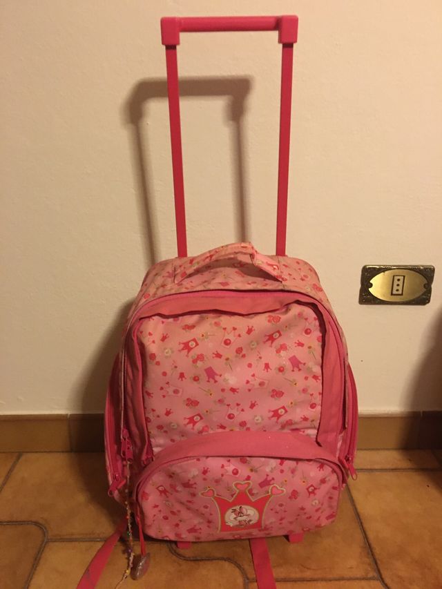 Zaino trolley bimba rosa Diddl