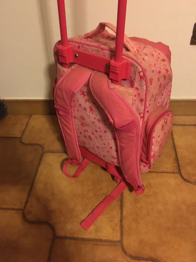 Zaino trolley bimba rosa Diddl