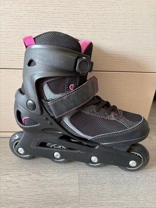 Patines en línea Oxelo Active Fit3 negro/rosa