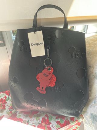Mochila Desigual Mickey Mouse Negra Grande