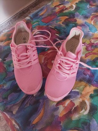 Deportivas niña rosa talla 36