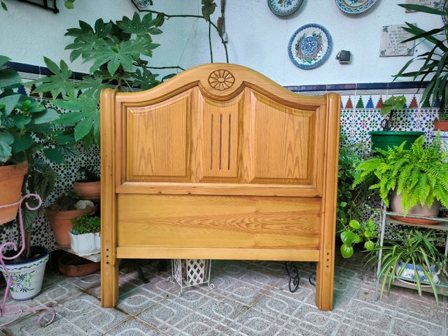 Cama juvenil madera 105 cm con colchon