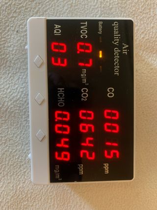 Detector calidad aire TVOC CO2 HCHO CO
