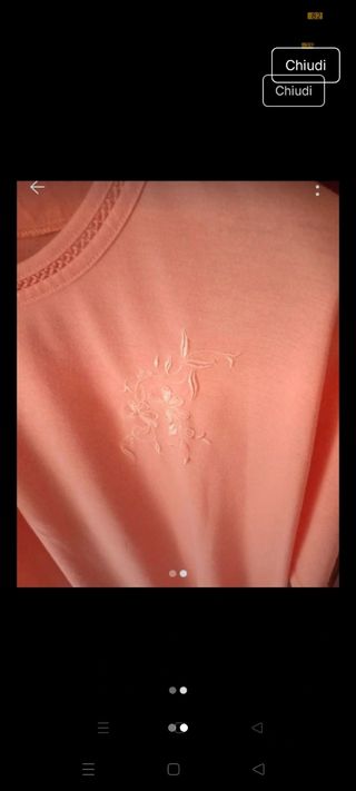 Blusa donna salmone