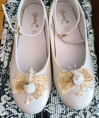 ZAPATOS COMUNIÓN CEREMONIA NIÑA NUEVOS (1 USO)