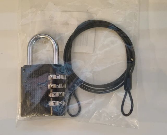 Candado de Combinación y Cable Antirrobo