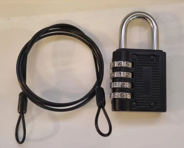Candado de Combinación y Cable Antirrobo